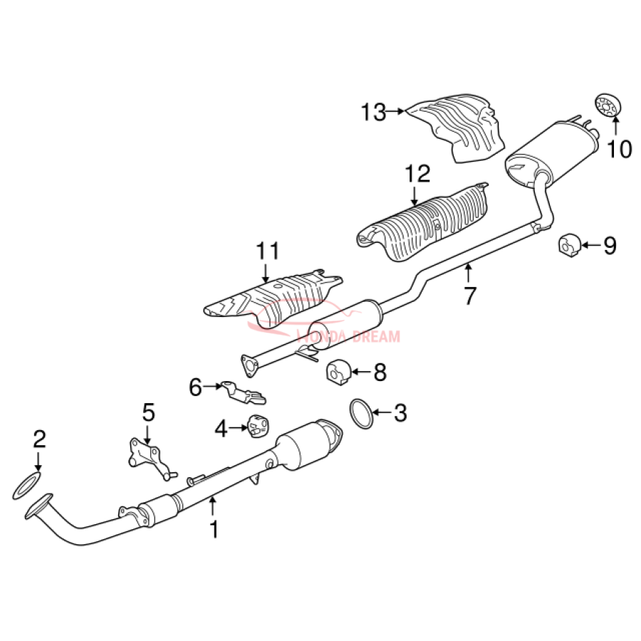 Muffler, Exhaust (18307-T3Z-A01) - 2