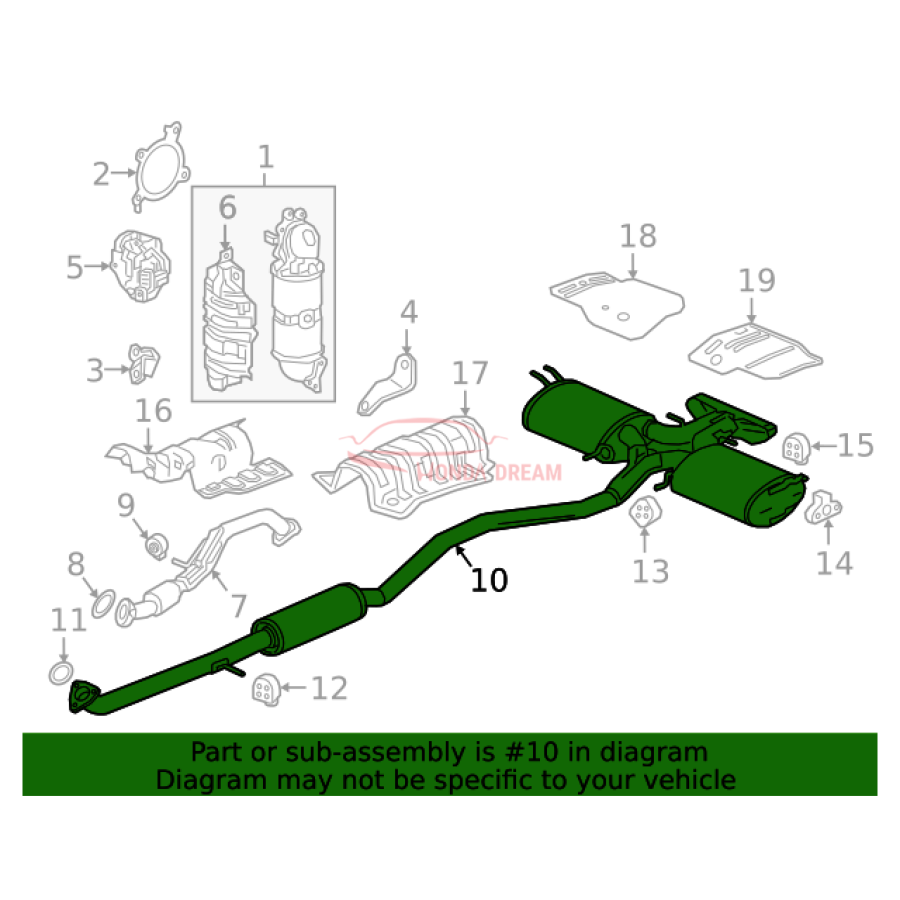 Muffler, Exhaust (18307-TBF-A03) - 3