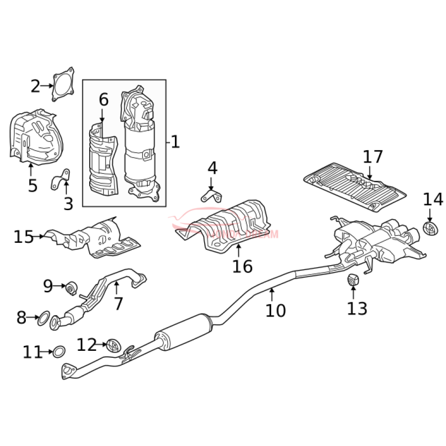 Muffler, Exhaust (18307-TGH-A02) - 2