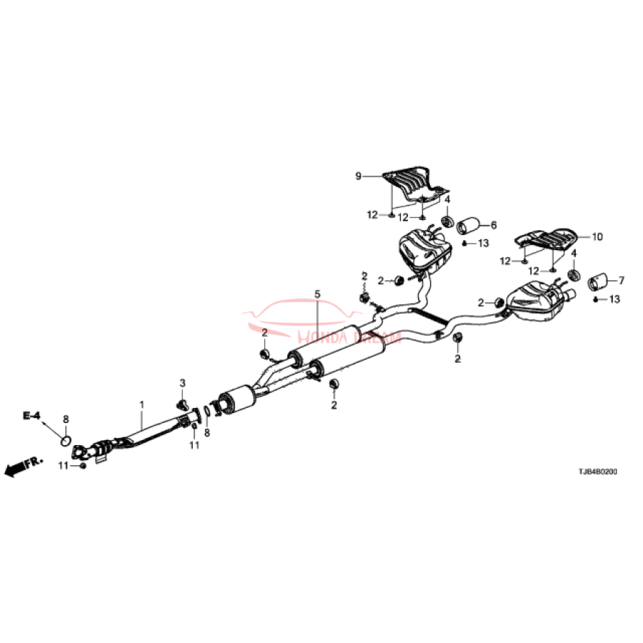 Muffler, Exhaust (18307-TJB-A05) - 1