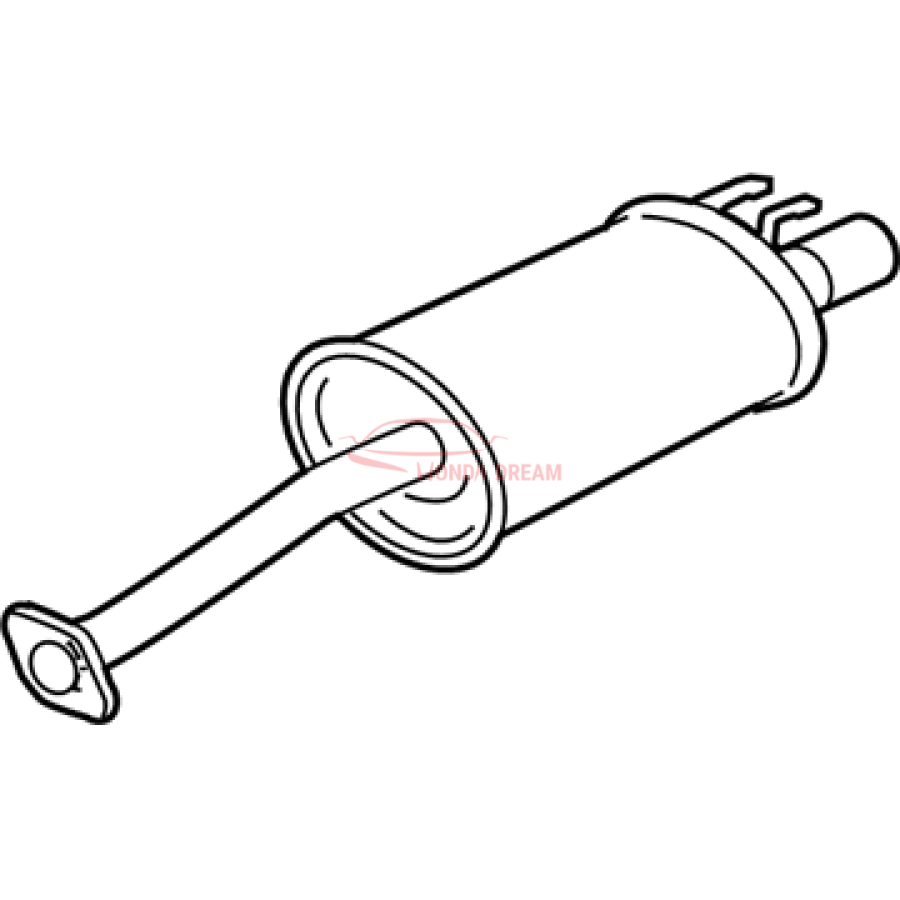 Muffler, Exhaust (18307-TR0-A01) - 1