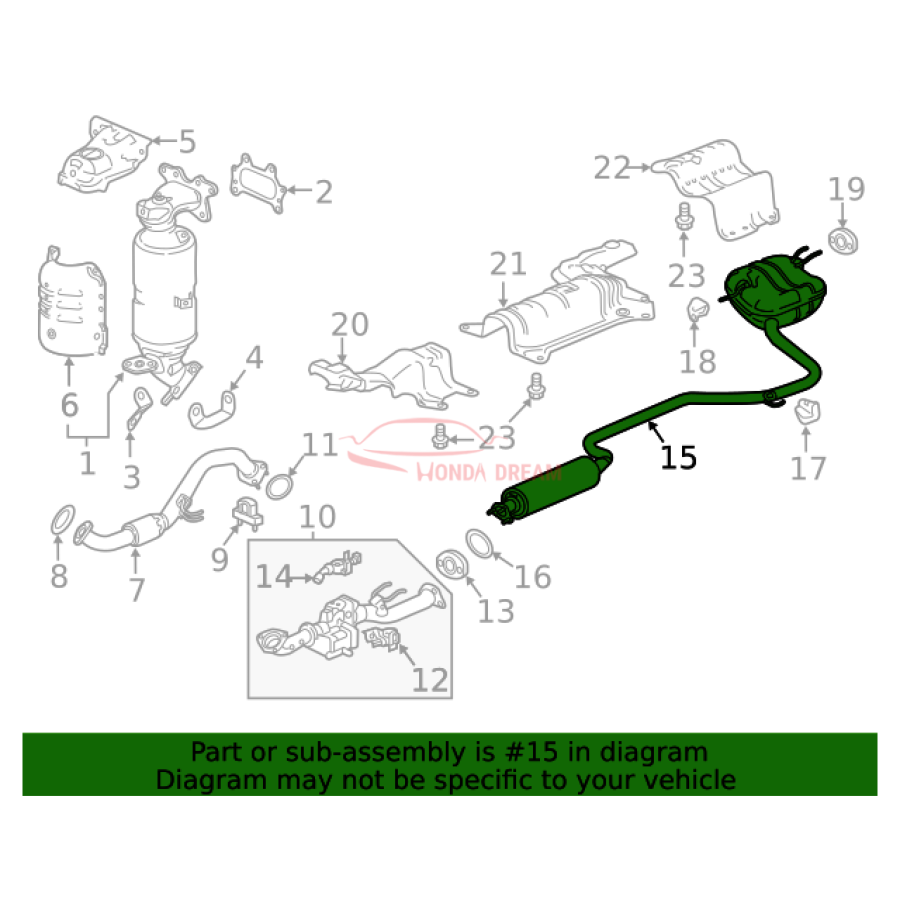 Muffler, Exhaust (18307-TWA-A07) - 2