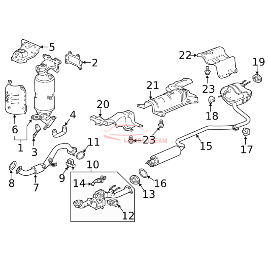 Muffler, Exhaust (18307-TWA-A07) - 3