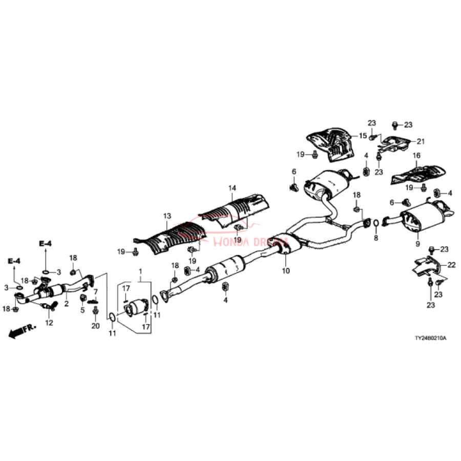 Muffler, Exhaust (18307-TY3-A01) - 1