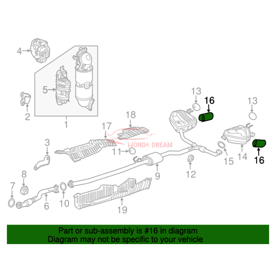 FINISHER R,EXHAUS (18310-TLA-A02) - 3