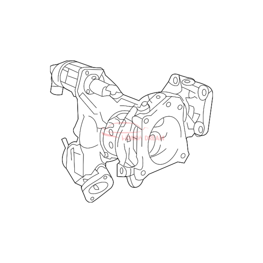 TURBOCHARGER ASSY (18900-5BF-A01) - 1