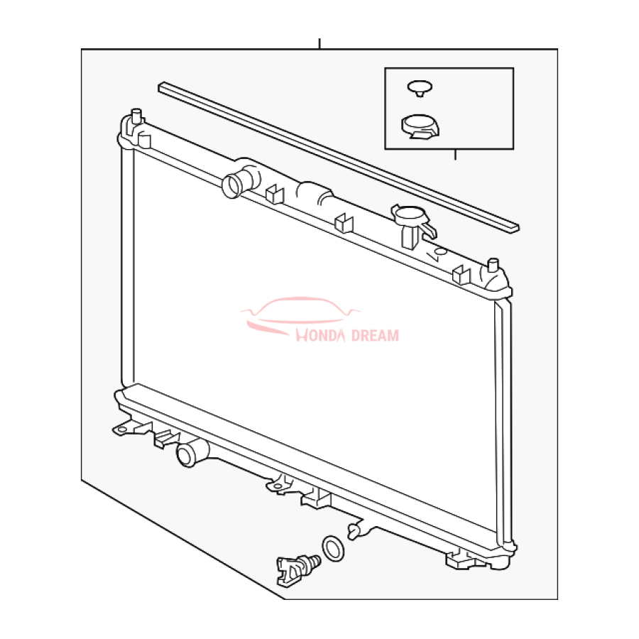 RADIATOR COMP (19010-5A2-A01) - 1