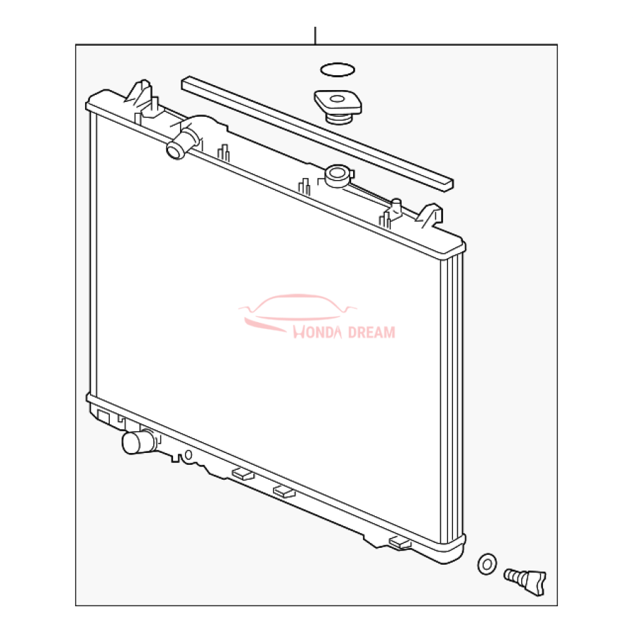 RADIATOR COMP (19010-5J6-A01) - 1