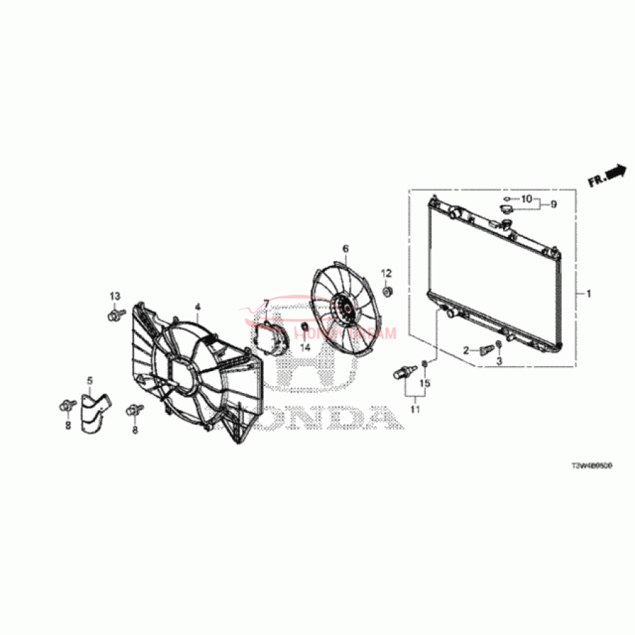 RADIATOR COMP (19010-5K0-A02) - 1