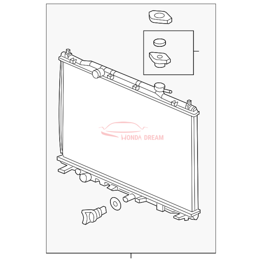 RADIATOR COMP (19010-5LA-A51) - 1