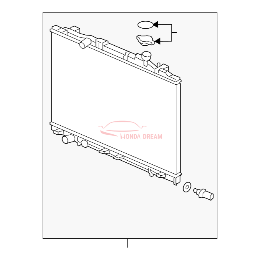 RADIATOR COMP (19010-5MR-A01) - 1