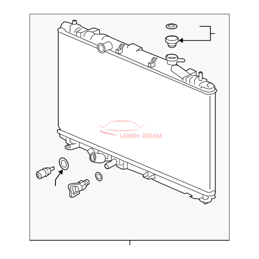 RADIATOR COMP (19010-6B2-A01) - 1