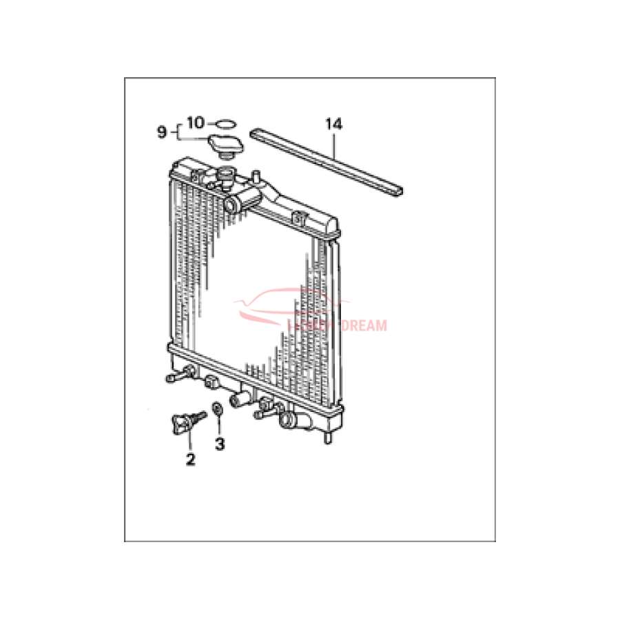 RADIATOR COMP (19010-P03-505) - 2