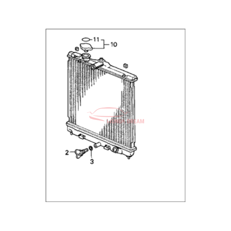 RADIATOR COMP.(TO (19010-P08-014) - 2