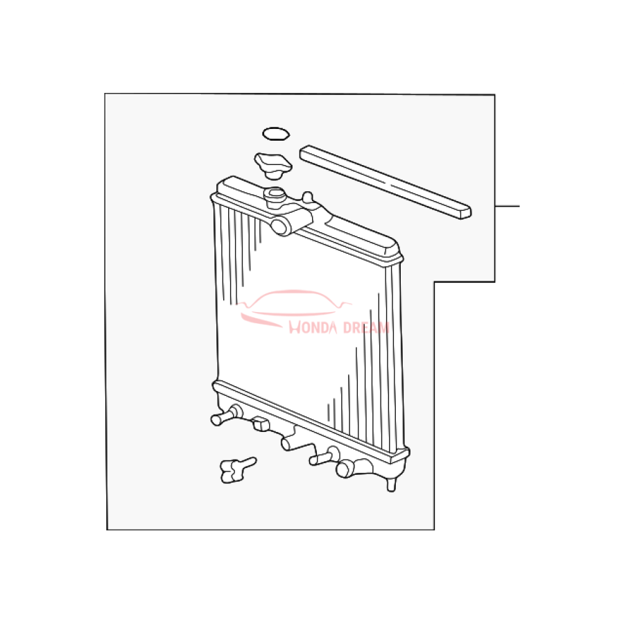 RADIATOR COMP (19010-P2F-A01) - 1