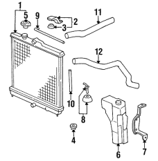 Радіатор системи охолодження двигуна (19010-P30-505)