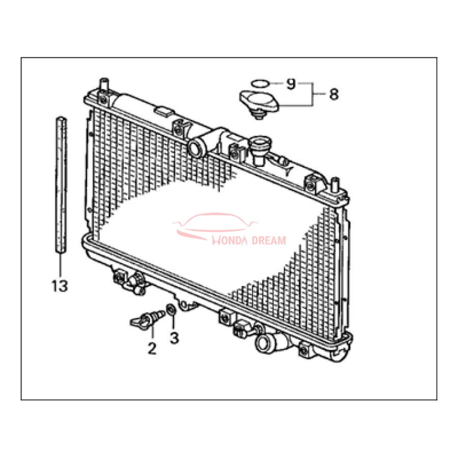 RADIATOR COMP (19010-P5M-003) - 2