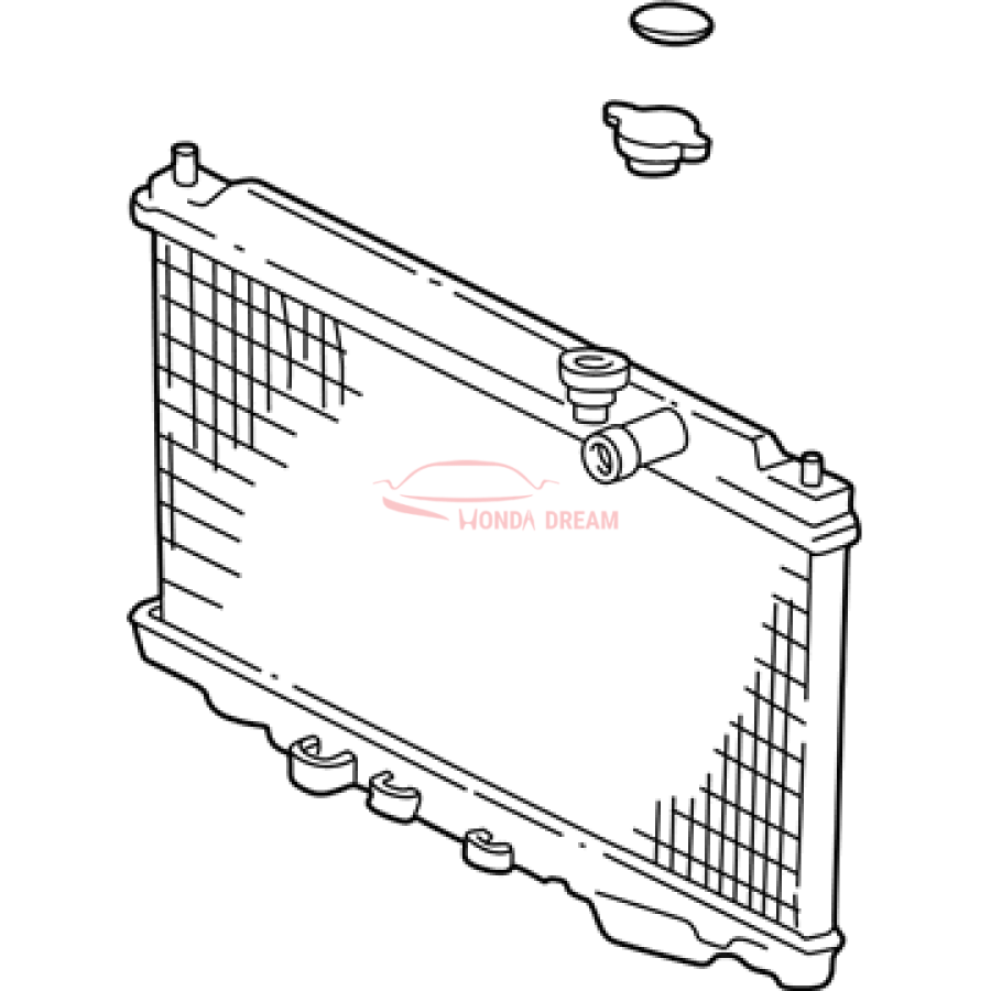 RADIATOR COMP (19010-P73-023) - 1