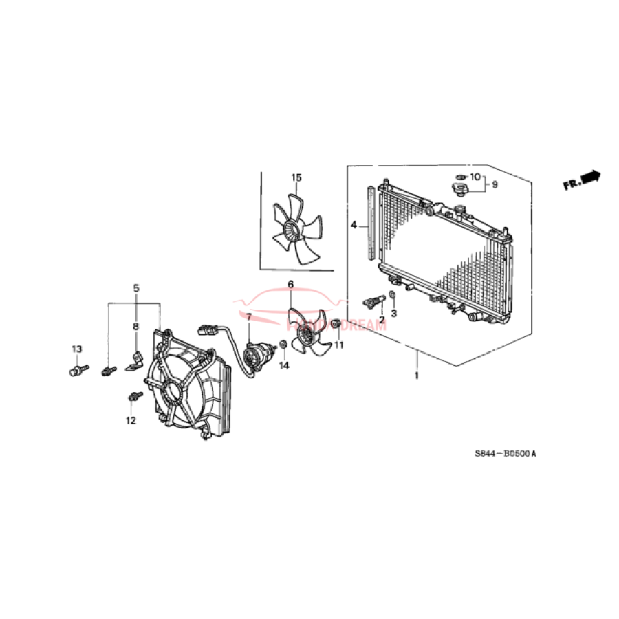 RADIATOR COMP (19010-PAA-A52) - 2