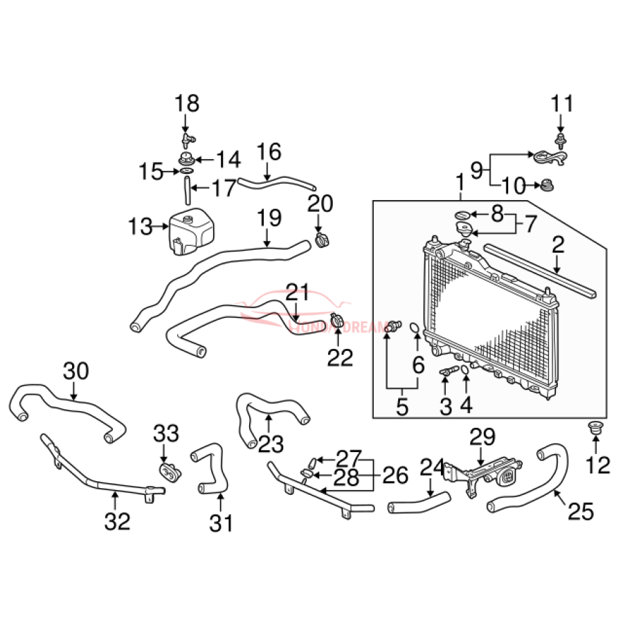 RADIATOR COMP (19010-PCX-013) - 3