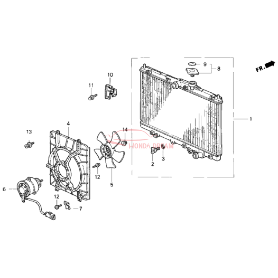 RADIATOR COMP (19010-PEA-901) - 2