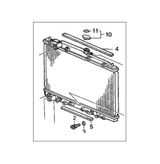 Радіатор системи охолодження двигуна (19010-PGK-A51)