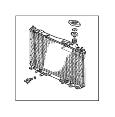 Радіатор системи охолодження двигуна (19010-PLM-A51)