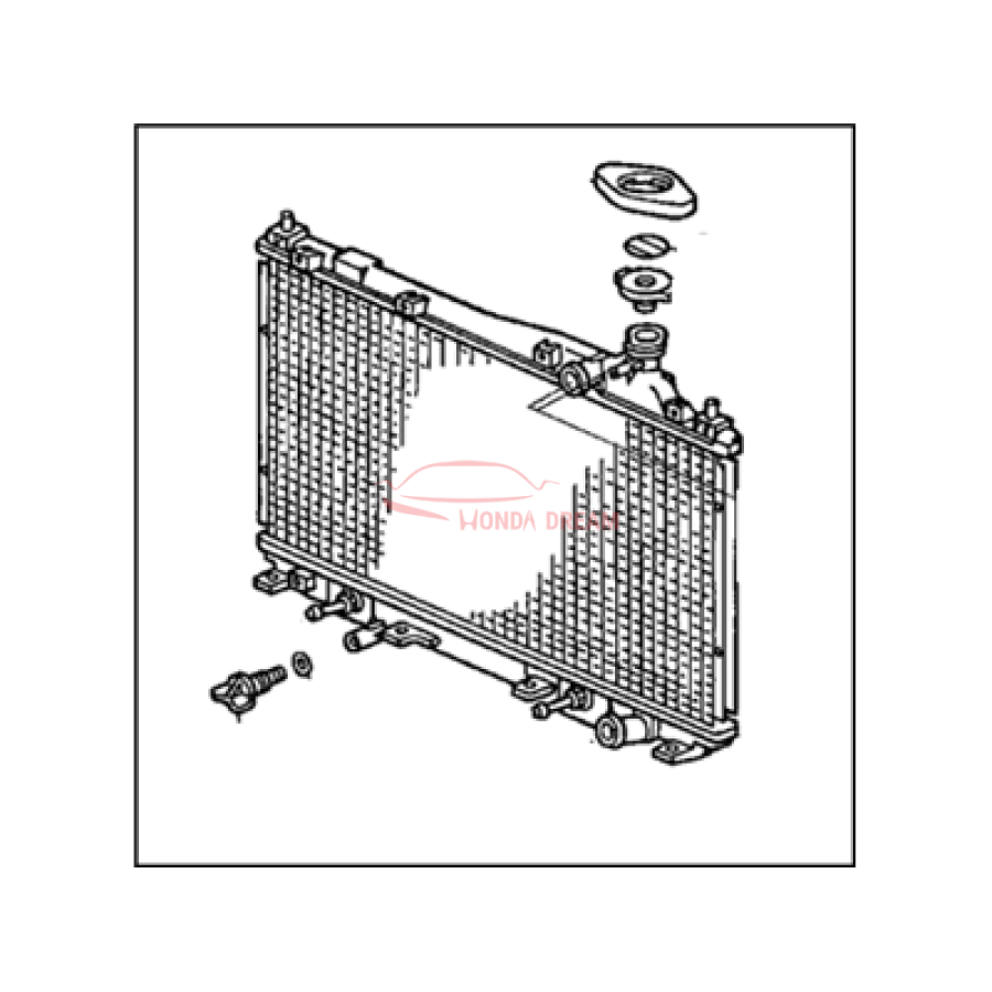 Радіатор системи охолодження двигуна (19010-PLM-A51) - 1
