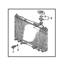 Радіатор системи охолодження двигуна (19010-PMM-A01)