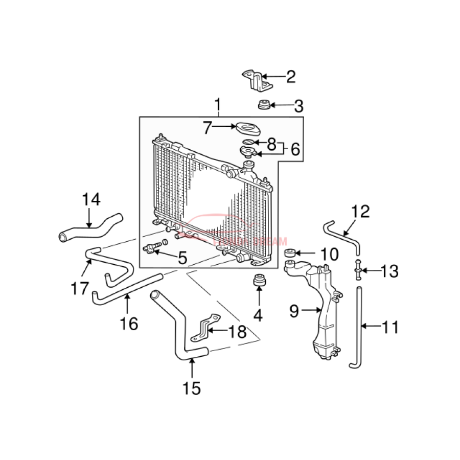 RADIATOR COMP (19010-PMM-A02) - 3