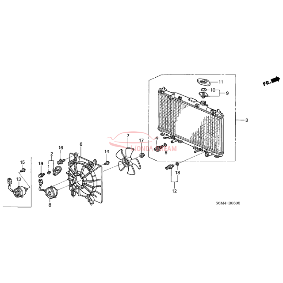 RADIATOR COMP (19010-PND-003) - 3