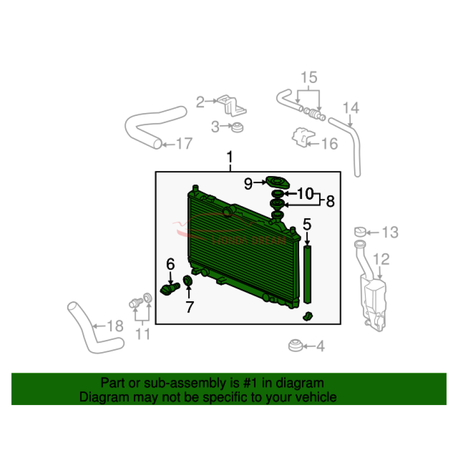 RADIATOR COMP (19010-PNF-003) - 2