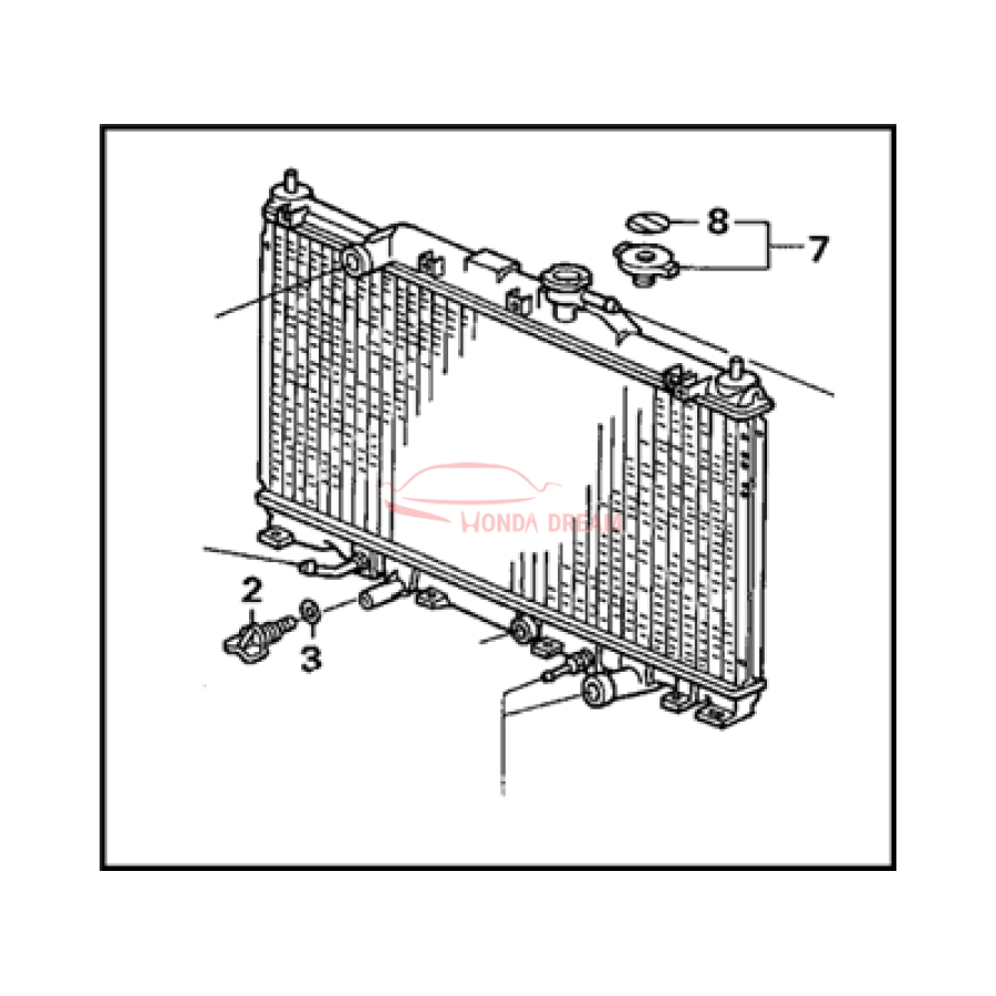 RADIATOR COMP (19010-PPA-A01) - 1