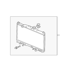 Радіатор системи охолодження двигуна (19010-PPL-A01)