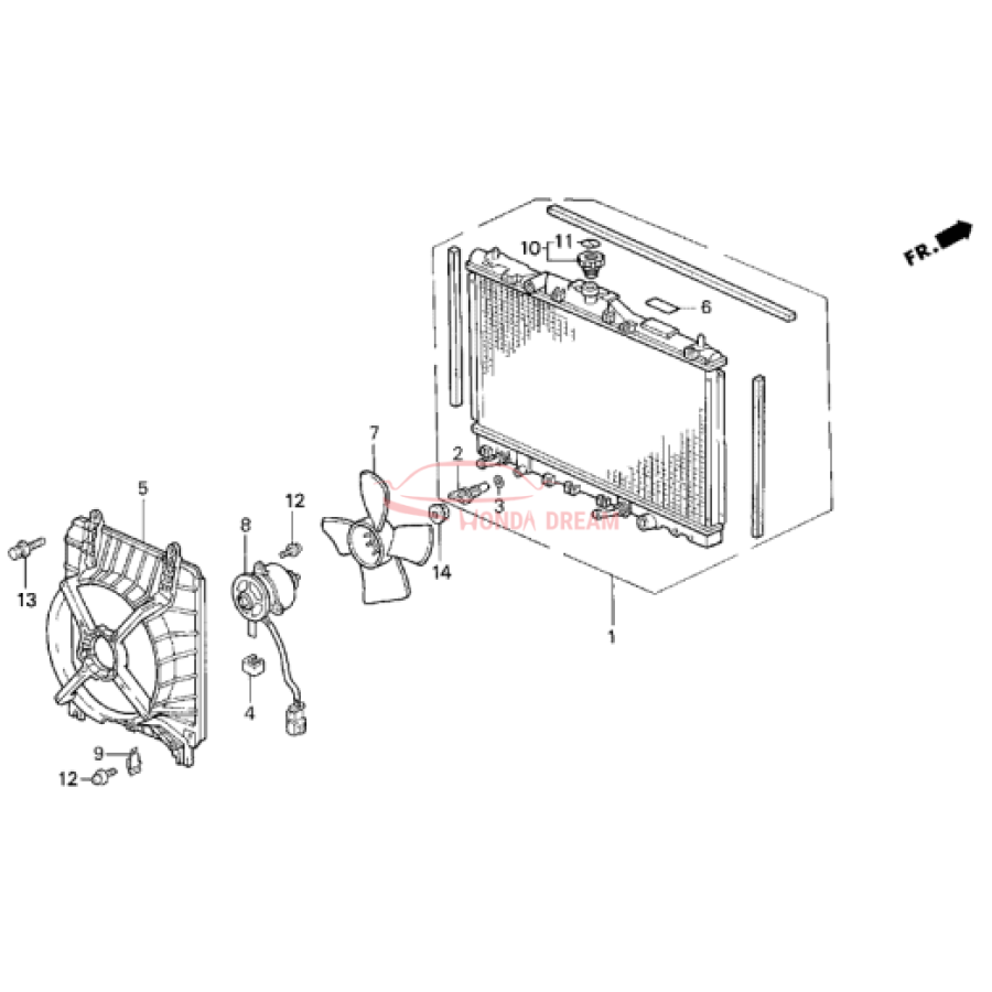 RADIATOR COMP (19010-PY3-505) - 2