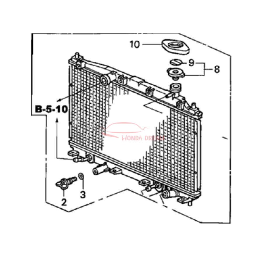 RADIATOR COMP (19010-PZA-A01) - 1