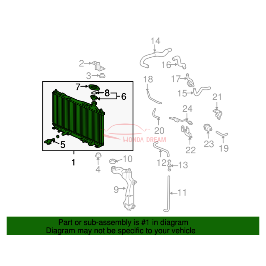 RADIATOR COMP (19010-PZA-A52) - 2