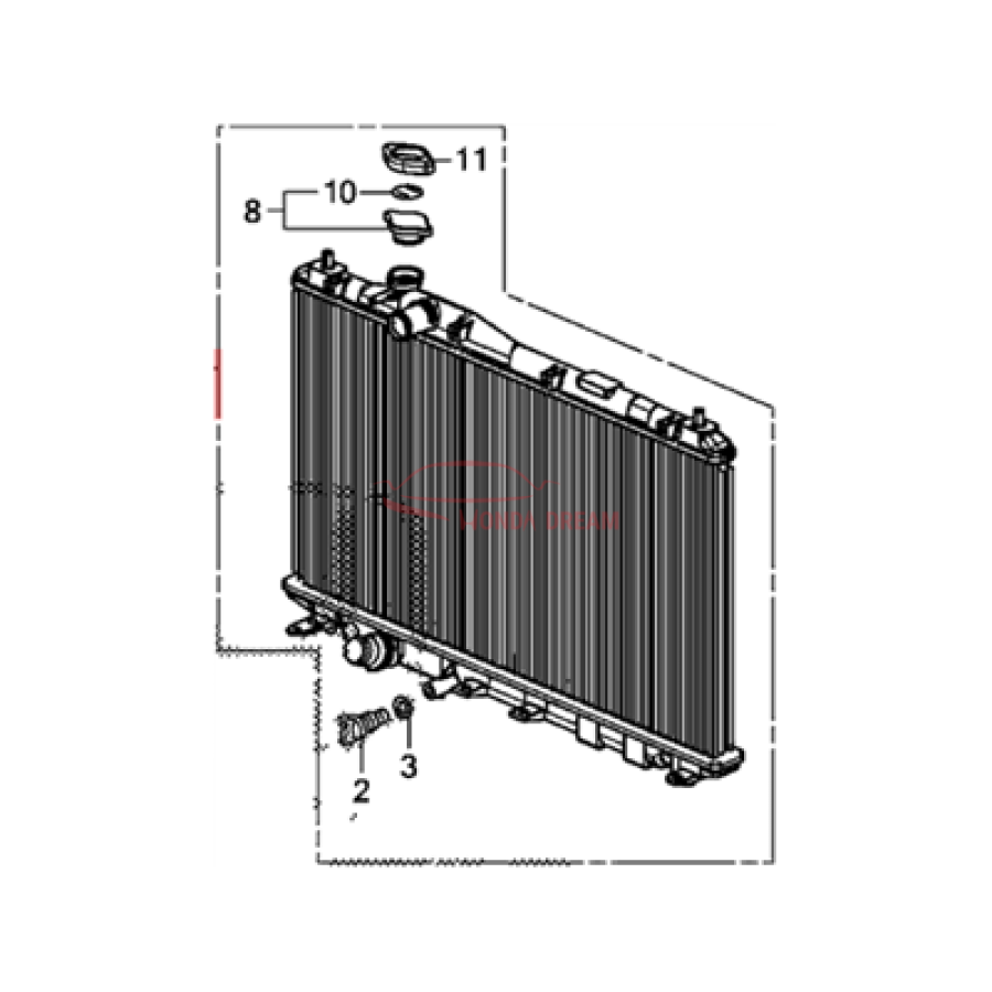 RADIATOR COMP (19010-R1A-A51) - 2