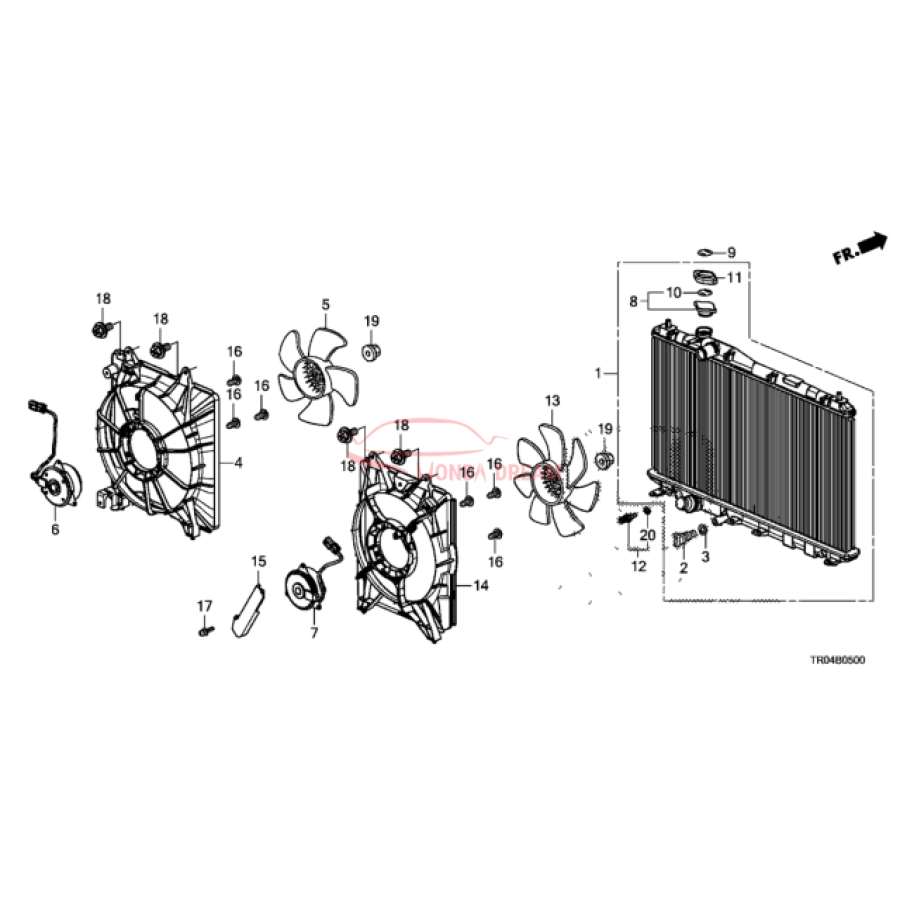 RADIATOR COMP (19010-R1A-A51) - 3