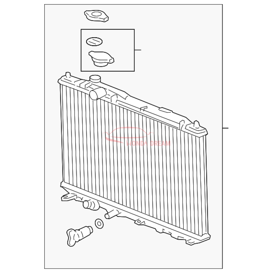 RADIATOR COMP (19010-R1B-A02) - 1