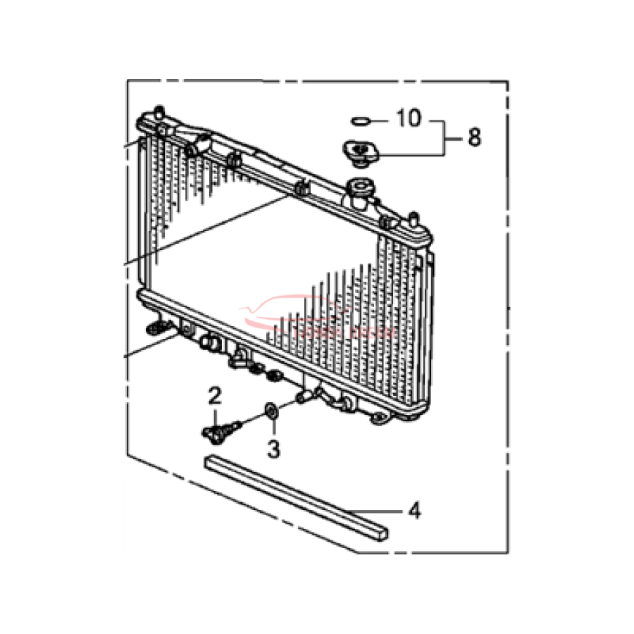 RADIATOR COMP (19010-R40-A01) - 1