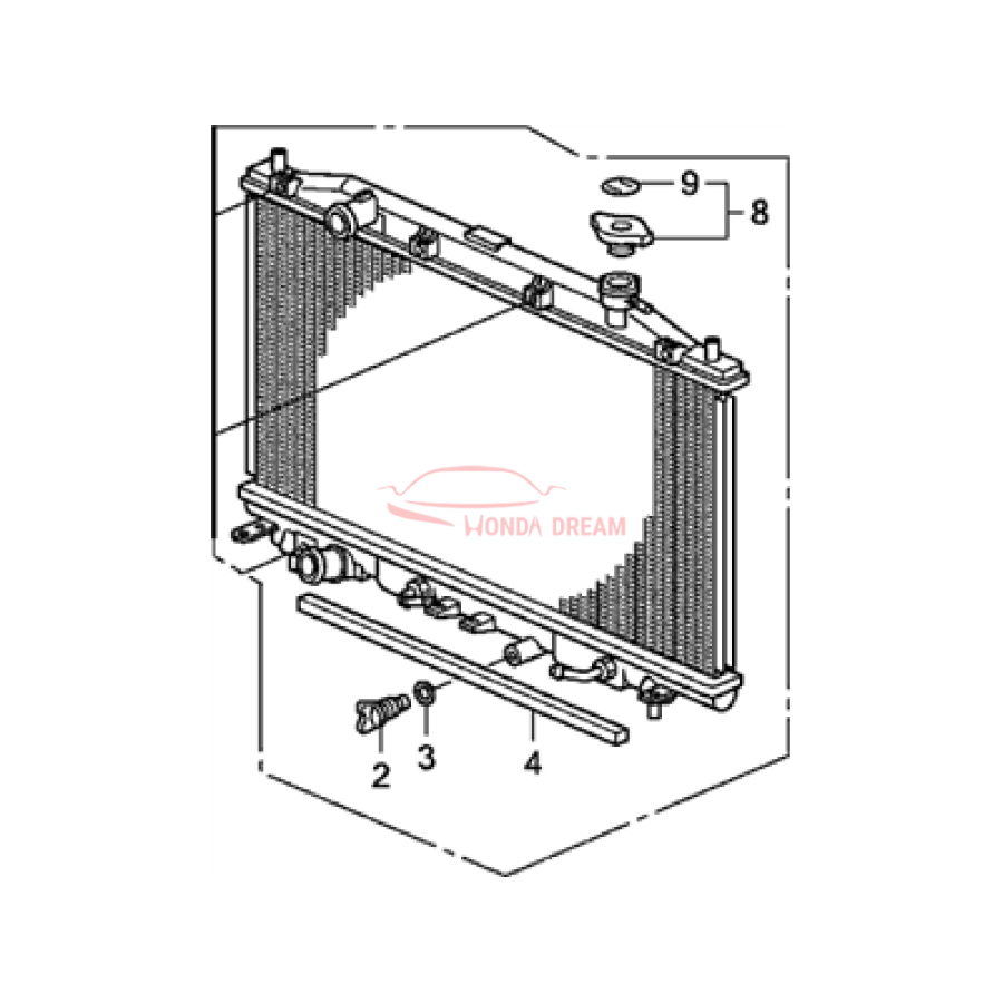 RADIATOR COMP (19010-R40-A02) - 1