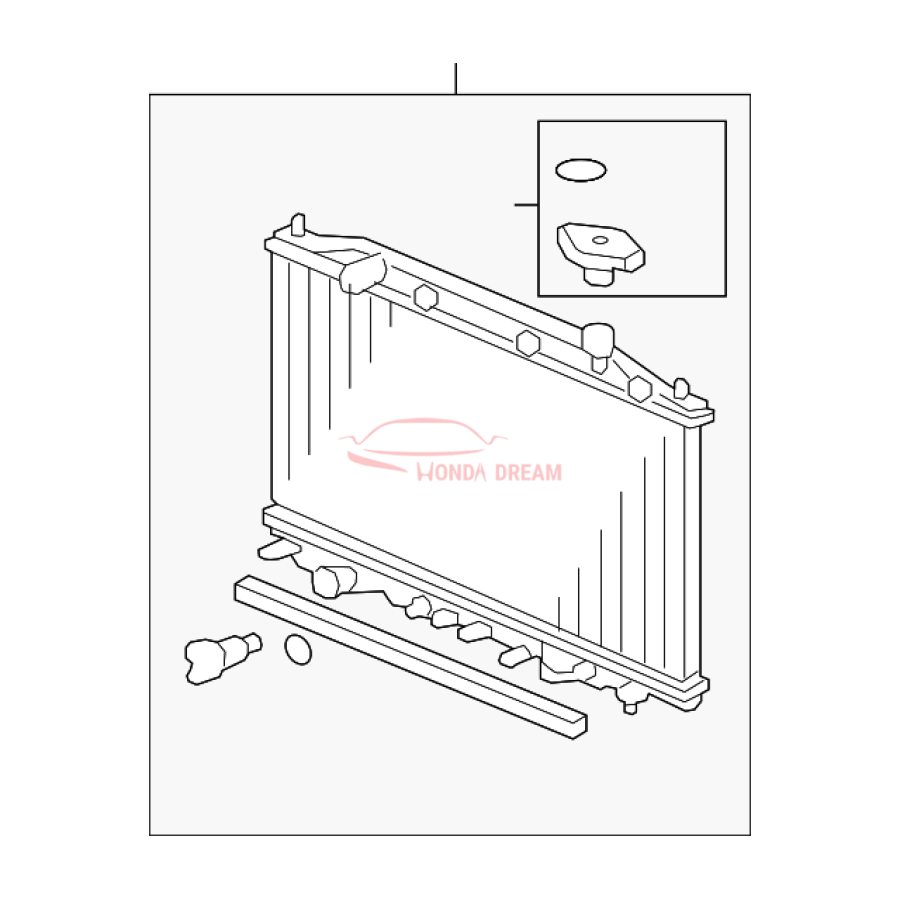 RADIATOR COMP (19010-R40-A04) - 1