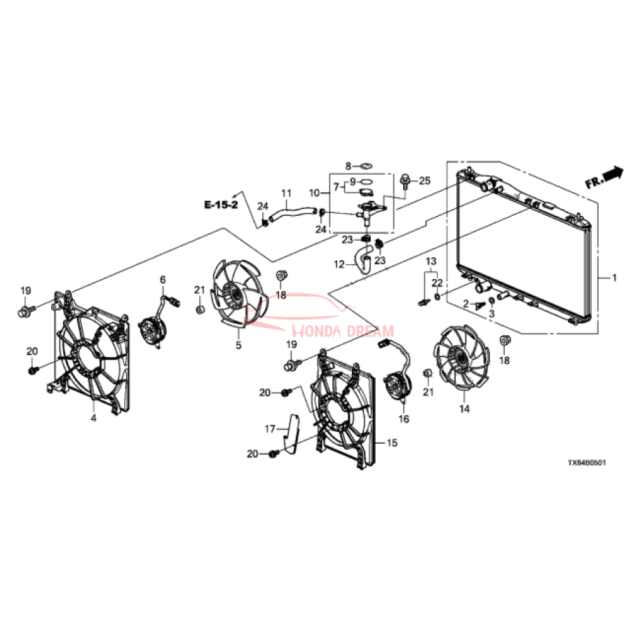 RADIATOR COMP (19010-R4H-A02) - 3