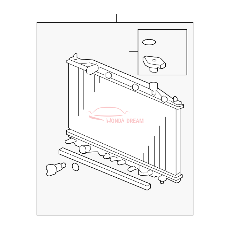 RADIATOR COMP (19010-R53-A01) - 1