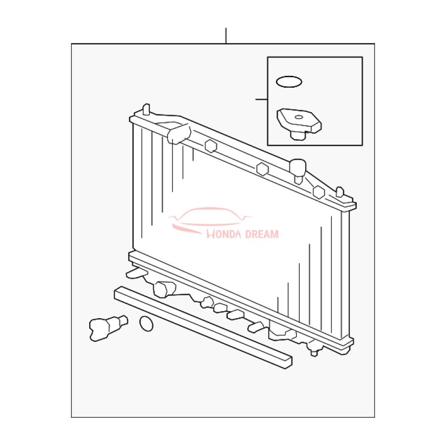 RADIATOR COMP (19010-R70-A53) - 1