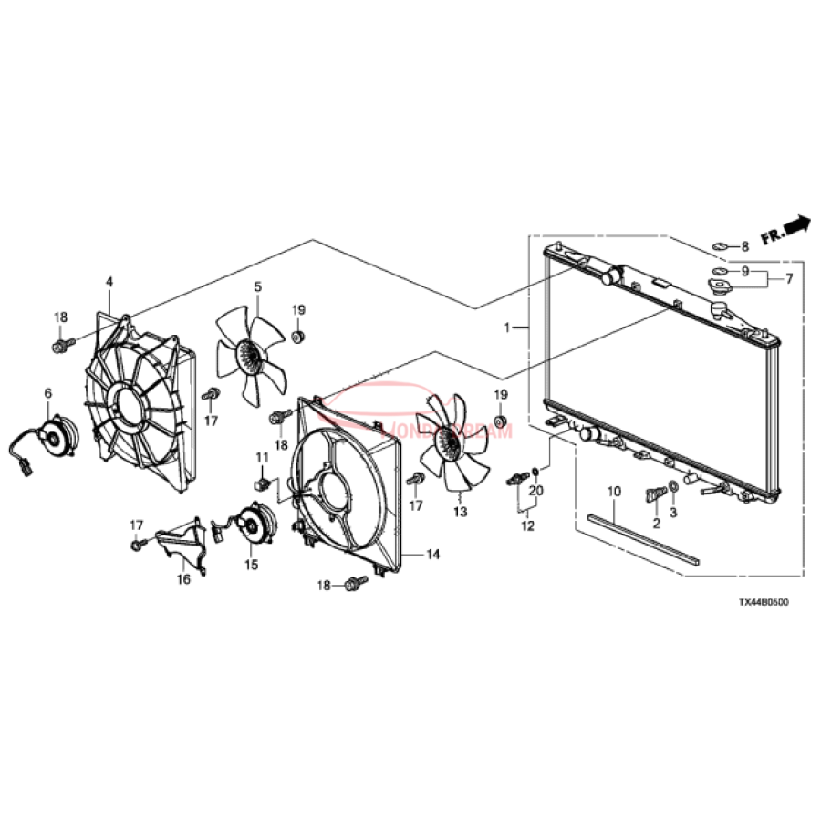 RADIATOR COMP (19010-R8A-A51) - 2