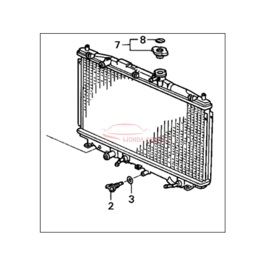 RADIATOR COMP (19010-RAA-A61) - 1