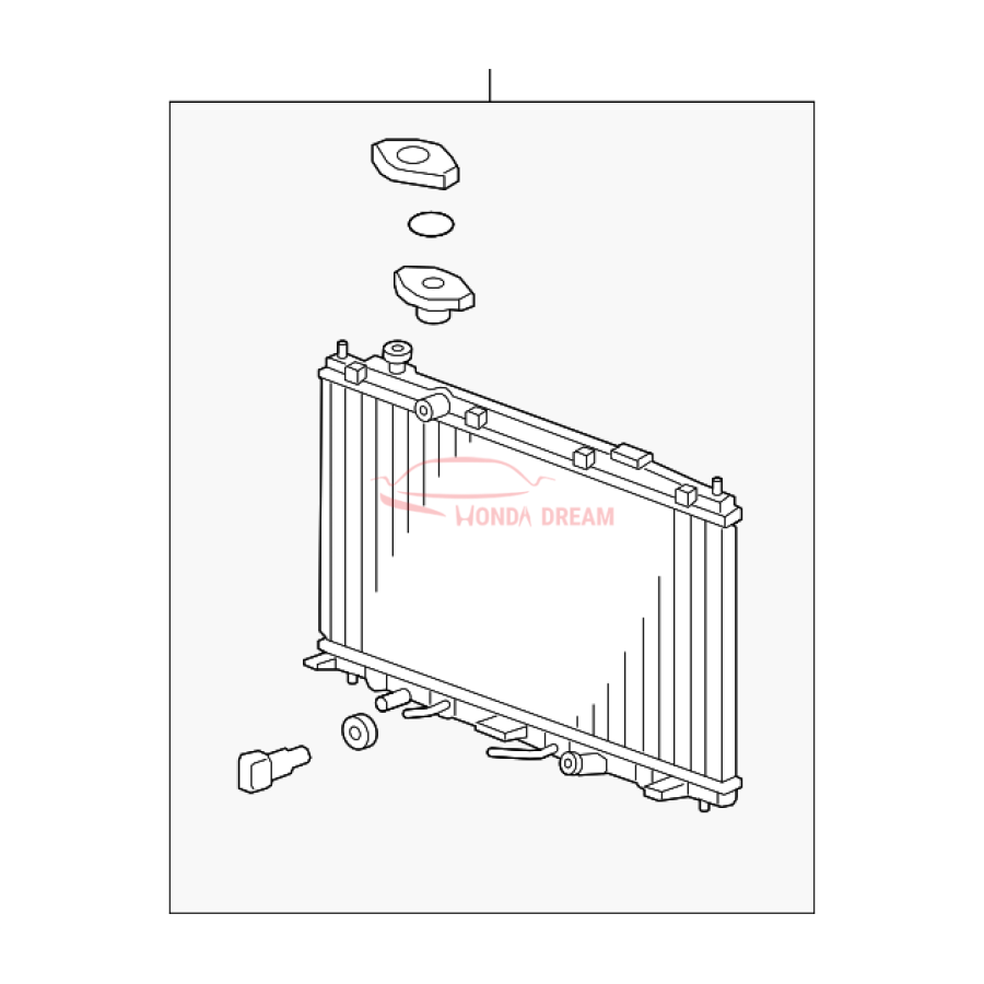 RADIATOR COMP (19010-RB0-004) - 1