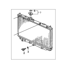 Радіатор системи охолодження двигуна (19010-RCA-A52)